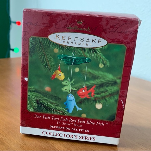 DR SUESS HALLMARK KEEPSAKE ORNAMENT 2000 Collector’s Series One Fish Two Fish - Picture 11 of 11